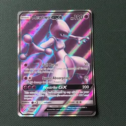 Mewtwo GX 72/73 Shining Legends Ultra Rare Full Art Holo Pokemon Card - Image 1