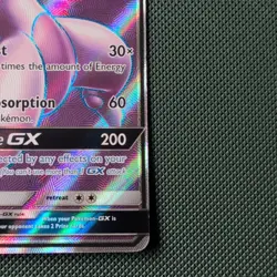 Mewtwo GX 72/73 Shining Legends Ultra Rare Full Art Holo Pokemon Card - Image 5