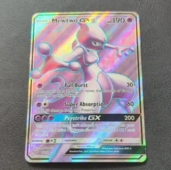 [NM] Mewtwo GX 72/73 Shining Legends Ultra Rare Holo Full Art Psychic - Image 1