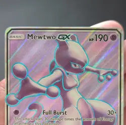 [NM] Mewtwo GX 72/73 Shining Legends Ultra Rare Holo Full Art Psychic - Image 2