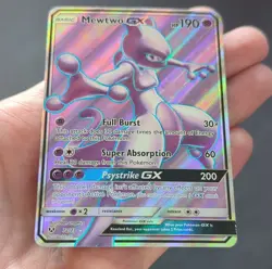 [NM] Mewtwo GX 72/73 Shining Legends Ultra Rare Holo Full Art Psychic - Image 4