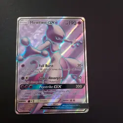 Mewtwo GX (Full Art) Ultra Rare Holo Shining Legends 72/73 NM Pokemon TCG - Image 1