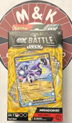 Pokemon TCG Miraidon ex Battle Deck 60 Card Ready-to-Play Theme Deck Sealed - Image 1