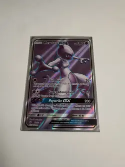 Mewtwo GX (Full Art) Ultra Rare Holo Shining Legends 72/73 NM Pokemon TCG - Image 1