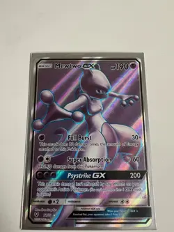 Mewtwo GX (Full Art) Ultra Rare Holo Shining Legends 72/73 NM Pokemon TCG - Image 2