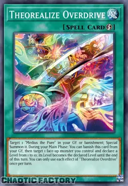 YUGIOH DOOD-EN059 Theorealize Overdrive Common 1st Edition NM - Image 1