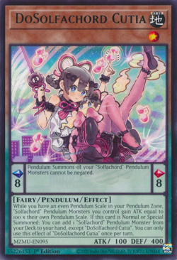 DoSolfachord Cutia MZMU-EN095 1st ED Yu-Gi-Oh! - Image 1