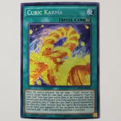 Cubic Karma - MVP1-ENS41 - LP - Secret Rare - 1st ed - Yugioh - Image 1