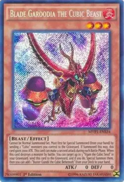 Blade Garoodia the Cubic Beast - MVP1-ENS34 - NM - Secret Rare - 1st ed - Yugioh - Image 1