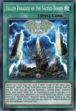 FALLEN PARADISE OF THE SACRED BEASTS Chaos Origin Presale 7/3 Yu-Gi-Oh! CORI-EN - Image 1