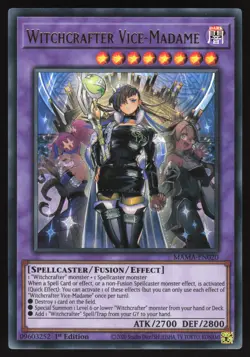 Witchcrafter Vice-Madame - MAMA-EN020 - Ultra Rare - 1st Edition Yugioh - Image 1