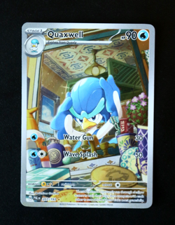 Pokemon Card TCG - Quaxwell 207/193 - Paldea Evolved - Illustration Rare - NM ⭐ - Image 1