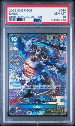 PSA 10 - Kaido OP04-044 SP Special Alternate Art One Piece OP05 English 2023 - Image 1
