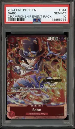 Sabo 2024 One Piece Championship 2024 Event Pack #044 PSA 10 - Image 1