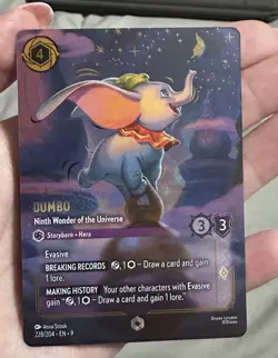 Disney Lorcana: Fabled - Dumbo Ninth Wonder Of The Universe - Enchanted 228/204 - Image 3