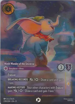 Disney Lorcana: Fabled - Dumbo Ninth Wonder Of The Universe - Enchanted 228/204 - Image 1