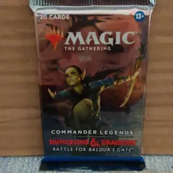 Magic: The Gathering Commander Legends Baldur's Gate Booster Pack 20 Cards 2022 - Image 1