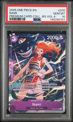 2025 One Piece "Nami Gengar" Premium Card Best Selection Vol 4 #070 PSA 10 - Image 1
