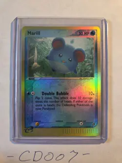 Pokemon TCG Marill 68/100 Reverse Holo Card EX Sandstorm 2003 - Near Mint - Image 1