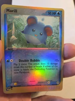 Pokemon TCG Marill 68/100 Reverse Holo Card EX Sandstorm 2003 - Near Mint - Image 2