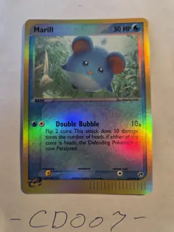 Pokemon TCG Marill 68/100 Reverse Holo Card EX Sandstorm 2003 - Near Mint - Image 3