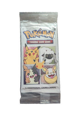 1 PACK POKEMON TRADING CARD GENERAL MILLS CEREAL 25TH ANNIVERSARY 3 GAME CARD/PK - Image 1