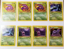Nintendo Pokemon TCG Fossil Set 42-Card Lot English 1999 - Image 1