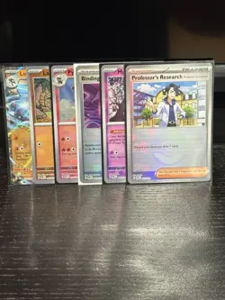 Pokemon TCG Prismatic Evolutions Holo Pokeball Lot (5) cards w/EX - Image 1