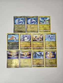Pokemon Card Lot Of 11 Various Dratini Dragonair Dragonite Reverse Holo Rare - Image 2