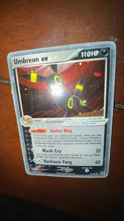 Umbreon ex 112/115 EX Unseen Forces 2005 Holo Rare Pokemon Card TCG Played - Image 3