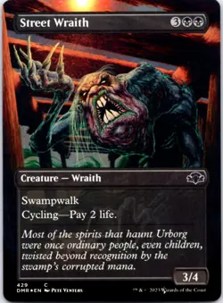 Street Wraith (Borderless)(Foil) Dominaria Remastered,429 NM - Image 1