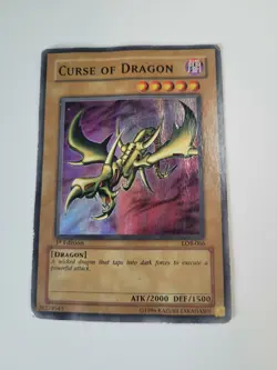 Curse of Dragon LOB-066 Super Rare 1st Edition YU-GI-OH - Damaged - Image 1