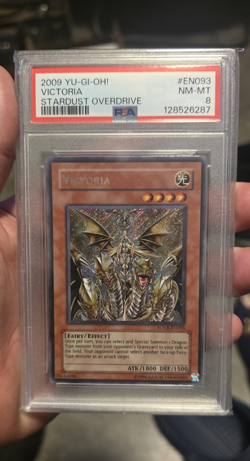 Konami Victoria SOVR-EN093 Stardust Overdrive Unlimited Secret Rare PSA 8 - Image 1