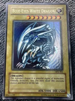 Blue-Eyes White Dragon SDK-001 Unlimited Ultra Rare LP Vintage Yu-Gi-Oh - Image 1