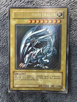 Blue-Eyes White Dragon SDK-001 Unlimited Ultra Rare LP Vintage Yu-Gi-Oh - Image 4