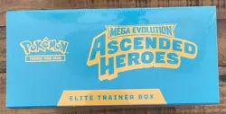 Pokemon TCG Elite Trainer Box Mega Evolution Ascended Heroes 9 Packs 2025 EN - Image 2