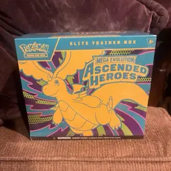 Pokemon TCG Elite Trainer Box Mega Evolution: Ascended Heroes English-Sealed! - Image 1