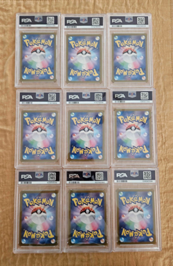 PSA 10 Pokemon Japanese Terestal Festival Eevee Evolution SAR 9 Card Set - Image 2