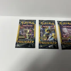 (4) Pokemon Sun & Moon - LOST THUNDER,3 Card Mini Booster Packs Complete Art Set - Image 2
