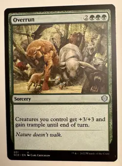 Overrun MTG Magic the Gathering Card Starter Commander SCD - Image 1