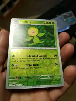 Pokemon TCG Sunflora SWSH Silver Tempest Reverse Holo Uncommon Card 006/195 - Image 1