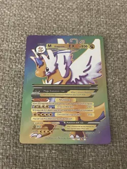 M Dragonite EX Multissale Hp930 Rainbow Foil Fan Art Display Card NM 🔥 - Image 1