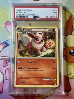 Flareon 44/95 PSA 7 NM Reverse Holo Uncommon Pokemon Card Call Of Legends - Image 1