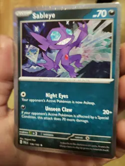 Pokemon TCG Sableye Holographic Trading Card 136/193 - Image 2