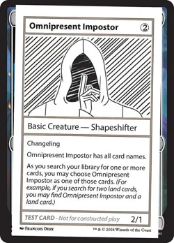 Omnipresent Impostor x1 1x Mystery Booster 2 Playtest Card NM MTG - Image 1