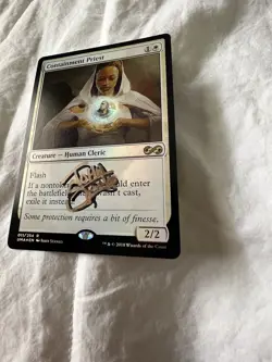 Containment Priest Ultimate Masters Foil Signed Artist Auto MTG Magic - Image 3