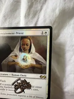 Containment Priest Ultimate Masters Foil Signed Artist Auto MTG Magic - Image 4