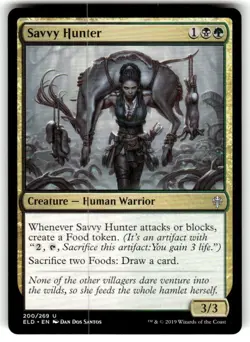 Savvy Hunter Throne of Eldraine Regular MTG - Image 1