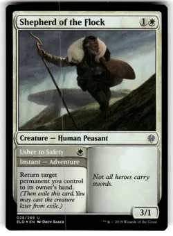 FOIL MTG Shepherd of the Flock Throne of Eldraine Regular - Image 1