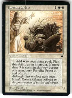 Farrelite Priest Fallen Empires Regular MTG - Image 1